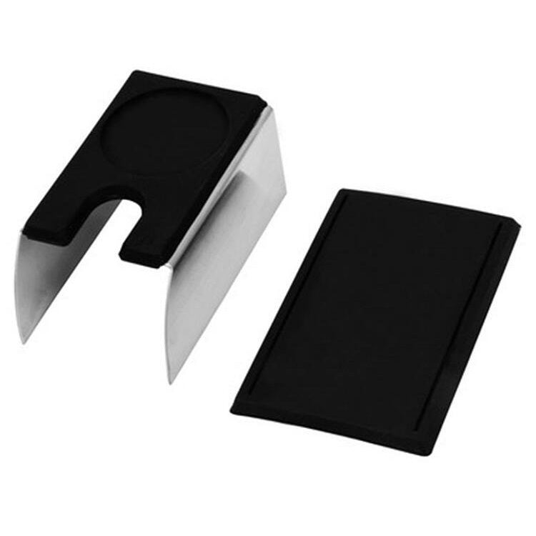 Stainless Steel Silicone Espresso Coffee Tamper Stand Barista Tool Powder Pad Hammer Pad – Durable Build, Easy to Use