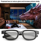 3D Film Special Polarized Glasses, Non-flash Stereo 3D Glasses, 1pc – Durable Build, Easy to Use