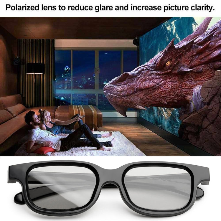 3D Film Special Polarized Glasses, Non-flash Stereo 3D Glasses, 1pc – Durable Build, Easy to Use