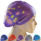 Printed Silicone Swimming Cap Waterproof Swimming Cap for Long Hair, Long Hair Swimming Cap, Long Hair Printed Swimming Cap(Purple), Long Hair Printed Swimming Cap(Gray), Long Hair Printed Swimming Cap(Navy Blue), Long Hair Printed Swimming Cap(Sky...