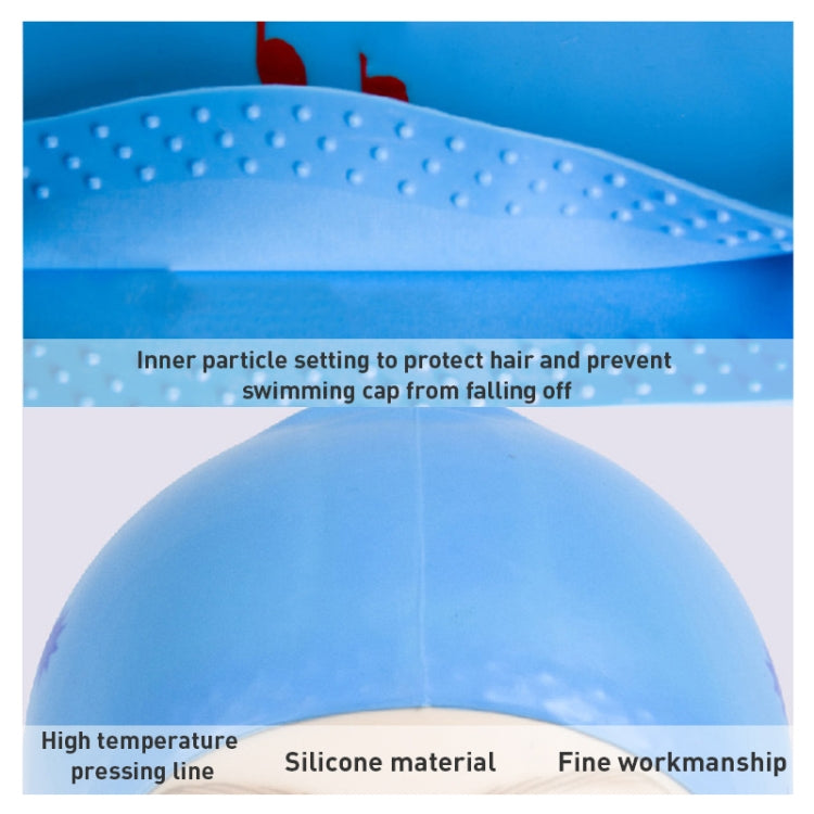 Printed Silicone Swimming Cap Waterproof Swimming Cap for Long Hair, Long Hair Swimming Cap, Long Hair Printed Swimming Cap(Purple), Long Hair Printed Swimming Cap(Gray), Long Hair Printed Swimming Cap(Navy Blue), Long Hair Printed Swimming Cap(Sky...