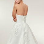 Vintage Lace Slim Slimming Tube Top Long Trailing Wedding Dress, M, L, XL