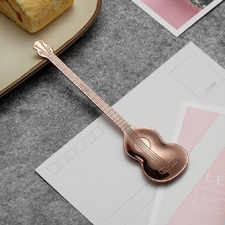 Stainless Steel Coffee Mixing Spoon Creative Musical Instrument Shape Spoon, Guitar Silver, Octagonal Silver, Lute Silver, Yueqin Silver, Guitar Titanium Gold, Octagonal Titanium Gold, Lute Titanium Gold, Yueqin Titanium Gold, Guitar Rose Gold... –... Guitar Rose Gold