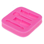 2 PCS Lipstick Eyebrow Pencil Makeup Tool Shape Silicone Fondant Cake Mold Chocolate Mold Clay Mold, Eyebrow Pencil Shape – Durable Build, Easy to Use