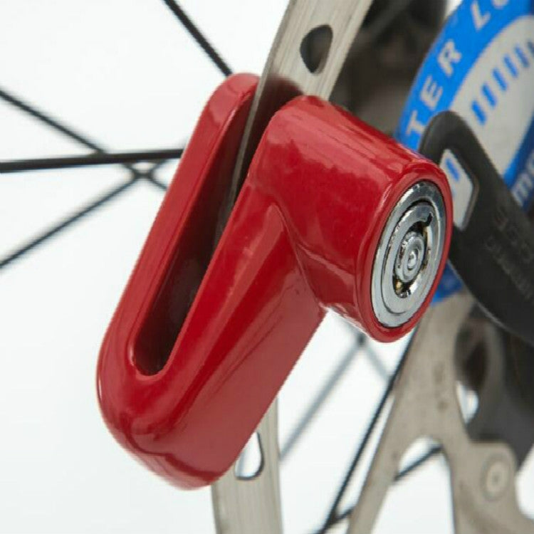 Heavy Duty Motorcycle Moped Scooter Disk Brake Rotor Anti-theft Security Lock Red