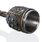 3D Viking Skull Coffee Beer Mug Skull Mug Beer Wine Drink Gift Stainless Steel Knight Decorative Cup for Men, Goblet, Mug