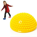 Hemisphere Balance Stepping Stones Durian Spiky Massage Ball Sensory Integration Indoor Outdoor Games Toys for Kids Children, Yellow, Purple, Rose Red, Red, Blue, Green Yellow