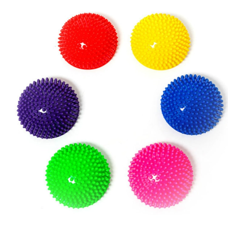 Hemisphere Balance Stepping Stones Durian Spiky Massage Ball Sensory Integration Indoor Outdoor Games Toys for Kids Children, Yellow, Purple, Rose Red, Red, Blue, Green