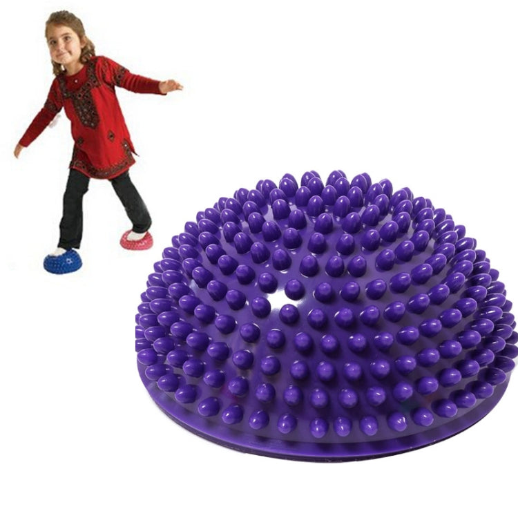 Hemisphere Balance Stepping Stones Durian Spiky Massage Ball Sensory Integration Indoor Outdoor Games Toys for Kids Children, Yellow, Purple, Rose Red, Red, Blue, Green – Durable Build, Easy to Use Purple