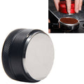Macaron Stainless Steel Coffee Powder Flat Powder Filling Device, Flat, Three Pulp, Thread Flat Black