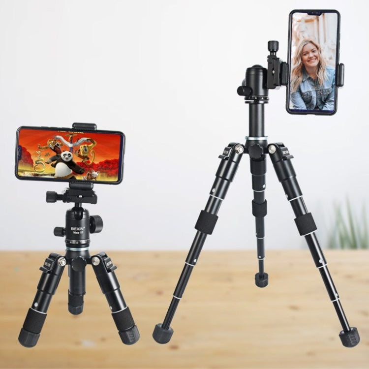 BEXIN Mate 10 Mobile Phone Camera Desktop Aluminum Alloy Tripod Mount Live Broadcast Selfie Stick Tripod, BEXIN Mate 10 – Aluminum Alloy