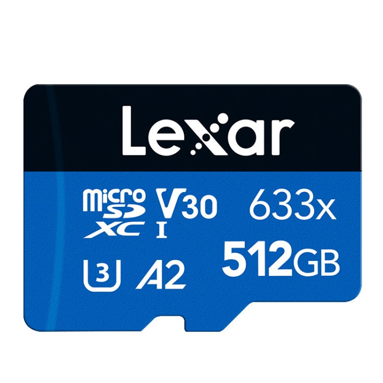 Lexar 633x 512GB High-speed Flash Memory Card Sports Camera Mobile Phone TF Car Driving Recorder Memory Card, 512GB – Shockproof, Waterproof 512GB