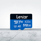 Lexar 633x 512GB High-speed Flash Memory Card Sports Camera Mobile Phone TF Car Driving Recorder Memory Card, 512GB – Shockproof, Waterproof