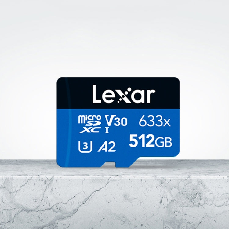 Lexar 633x 512GB High-speed Flash Memory Card Sports Camera Mobile Phone TF Car Driving Recorder Memory Card, 512GB – Shockproof, Waterproof