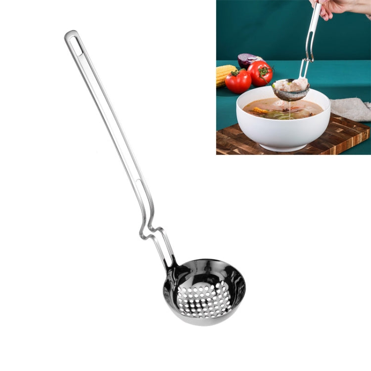 Stainless Steel Hot Pot Hanging Wall Spoon Creative Fishing Spoon Porridge Spoon, Soup Spoon, Colander – Durable Build, Easy to Use Colander
