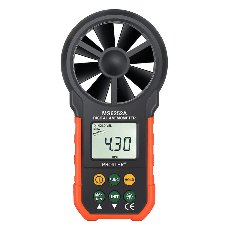PEAKMETER High-precision Digital Display Wind Speed Air Volume Measuring Instrument, MS6252A Wind Speed, Air Volume, MS6252B Temperature, Humidity, USB MS6252A Wind Speed, Air Volume