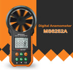 PEAKMETER High-precision Digital Display Wind Speed Air Volume Measuring Instrument, MS6252A Wind Speed, Air Volume, MS6252B Temperature, Humidity, USB