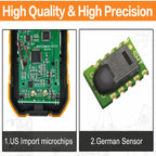 PEAKMETER High-precision Digital Display Wind Speed Air Volume Measuring Instrument, MS6252A Wind Speed, Air Volume, MS6252B Temperature, Humidity, USB