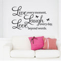 Live Love Butterfly Rumor Removable Wall Sticker, Live Love Butterfly Live Love Butterfly