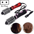 360 Degrees Rotation Electric Hair Dryer Brush Professional Hair Blow Dryer Comb Electric Hair Curler Red