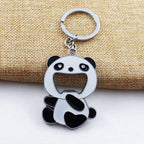 Cartoon Animal Shape Beer Bottle Opening Tool Opener Panda Keychain Pendant, Animal Shape Beer Bottle Opening Animal Shape Beer Bottle Opening