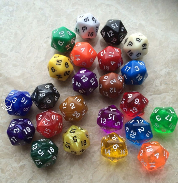 50 PCS Polyhedron Outdoor Bar Family Party Game Dice Board Game Accessories, 50 PCS Polyhedron Dice – Durable Build, Easy to Use