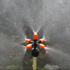 2 PCS Cross Five Outlet Spray Nozzle Gardening Greenhouse Watering Spray, Cross Five Outlet Spray Nozzle