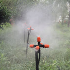 2 PCS Cross Five Outlet Spray Nozzle Gardening Greenhouse Watering Spray, Cross Five Outlet Spray Nozzle