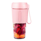 Portable Juicer Mini Electric Blender Portable Juicer, Style 2 (Pink), Style 2 (Navy Blue) Style 2 (Pink) Pink