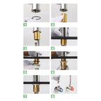 Copper Hand Basin Hot Cold Water Faucet, Copper Hand Basin Hot Cold Water Faucet