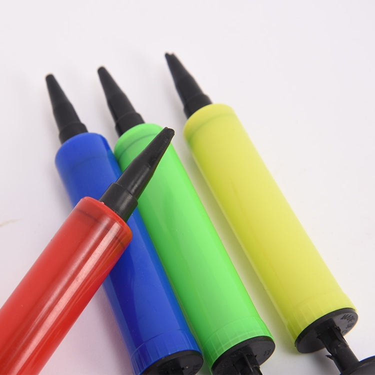 Balloon Pump Mini Plastic Hand Held Balloon Inflator Air Pump Portable Decoration Tools, Color and Type Random, Balloon Pump