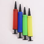Balloon Pump Mini Plastic Hand Held Balloon Inflator Air Pump Portable Decoration Tools, Color and Type Random, Balloon Pump