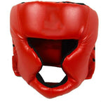 WANSDA WSD001 Adjustable Adult Fighting Training Helmet Boxing Protective Gear Red