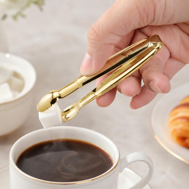 Stainless Steel Coffee Sugar Clip Kitchen Bar Clip, Sugar Clip(Silver), Sugar Clip(Gold) – Durable Build, Easy to Use Sugar Clip(Gold) Gold