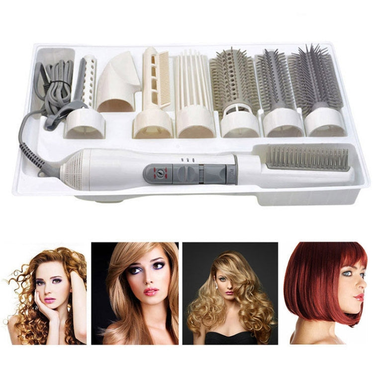 8 in 1 Professional Hair Dryer Hair Curler for Hotel Travel With Comb Powerful Hairdryer – Durable Build, Easy to Use White