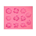 Fondant Cake Silicone Mold Chocolate Mold DIY Trumpet Flower Sun Flower Baking Decoration, Sun Flower Shape(Pink), Sun Flower Shape(Gray) Sun Flower Shape(Pink) Pink