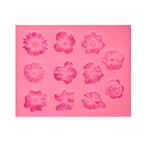 Fondant Cake Silicone Mold Chocolate Mold DIY Trumpet Flower Sun Flower Baking Decoration, Sun Flower Shape(Pink), Sun Flower Shape(Gray) Sun Flower Shape(Pink) Pink