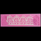 DIY Baking Tools Lace Silicone Moulds Fondant Cake Surrounding Decoration Tools Chocolate Mould, Lace Silicone Moulds