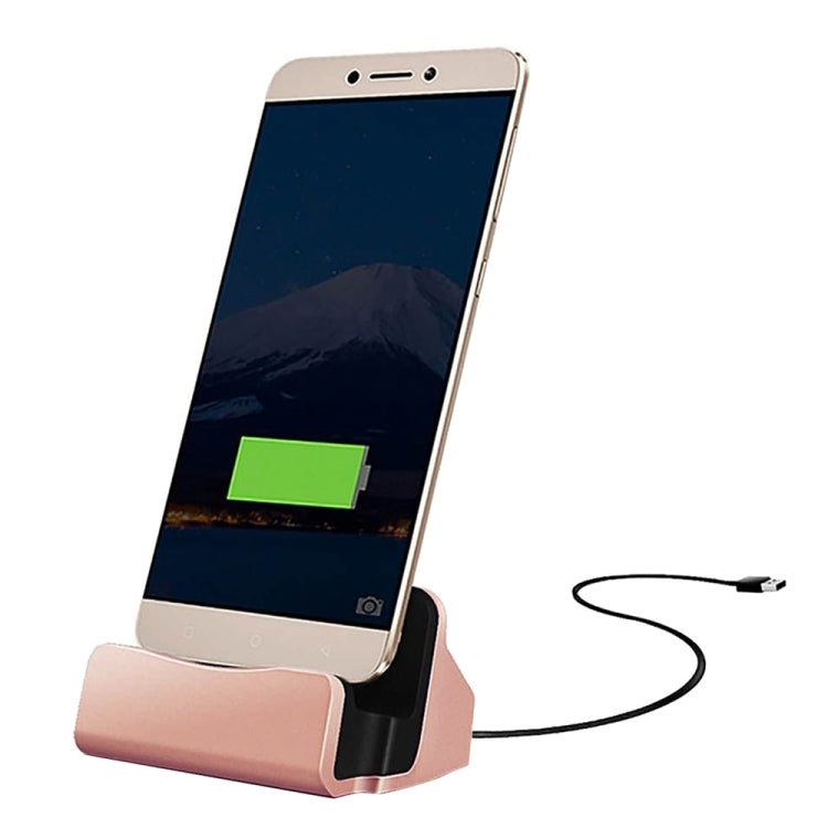 USB-C / Type-C 3.1 Sync Data / Charging Dock Charger – Non-slip Rose Gold