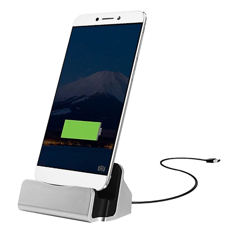 USB-C / Type-C 3.1 Sync Data / Charging Dock Charger – Non-slip Silver