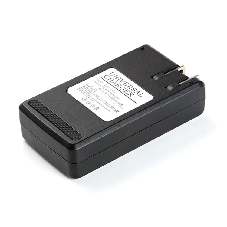 Universal Cell Phone Battery Charger with USB Output & LCD Display, US Plug, 800mA/1300mA – TPU