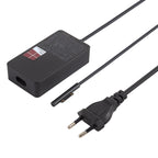 44W 15V 2.58A AC Adapter Power Supply for Microsoft Surface Pro 5 1796 / 1769, EU Plug, EU Plug – Fast Charging, TPU EU Plug