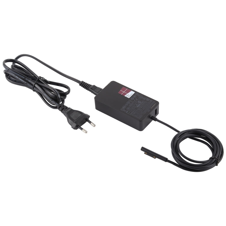 44W 15V 2.58A AC Adapter Power Supply for Microsoft Surface Pro 5 1796 / 1769, EU Plug, EU Plug – Fast Charging, TPU