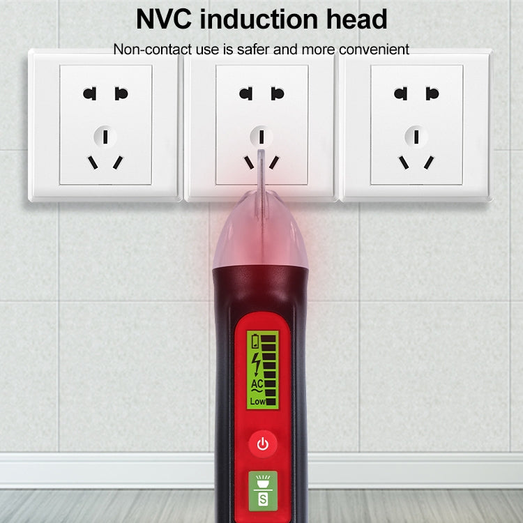 WINTACT WT3010 LED AC Voltage Tester Non-Contact Detector Pen 12-1000V AC Voltage Detector, WINTACT WT3010