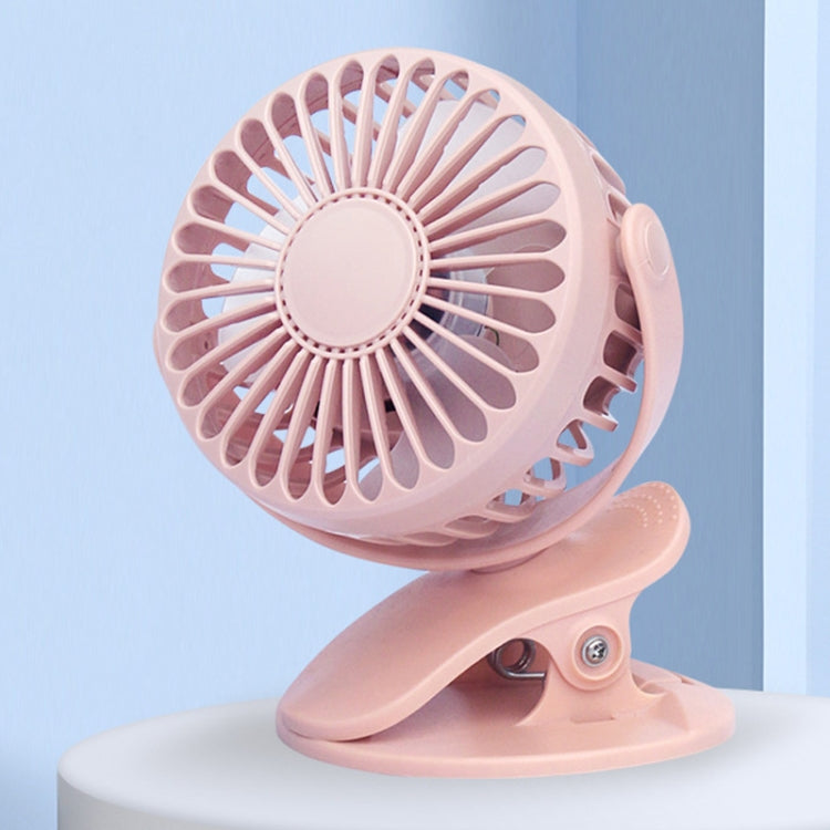 Desktop Portable USB Mini Clip Fan – Durable Build, Easy to Use Pink