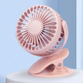 Desktop Portable USB Mini Clip Fan – Durable Build, Easy to Use Pink