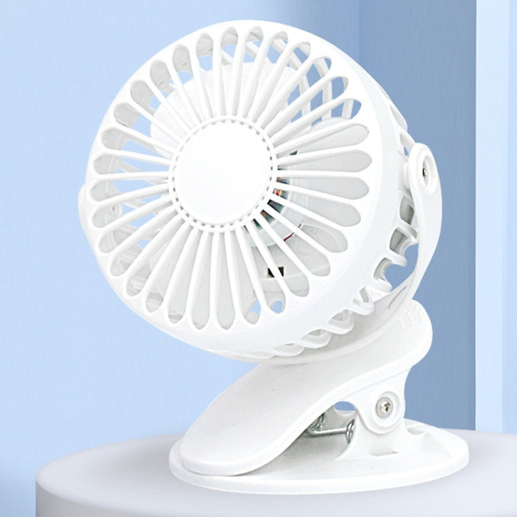 Desktop Portable USB Mini Clip Fan – Durable Build, Easy to Use White