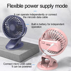 Desktop Portable USB Mini Clip Fan – Durable Build, Easy to Use