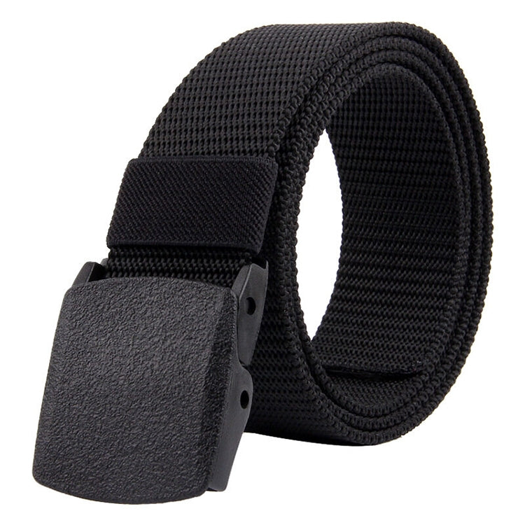 120cm Nylon Fashion Casual Men Belt – Wear-resistant Black
