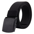120cm Nylon Fashion Casual Men Belt – Wear-resistant Black